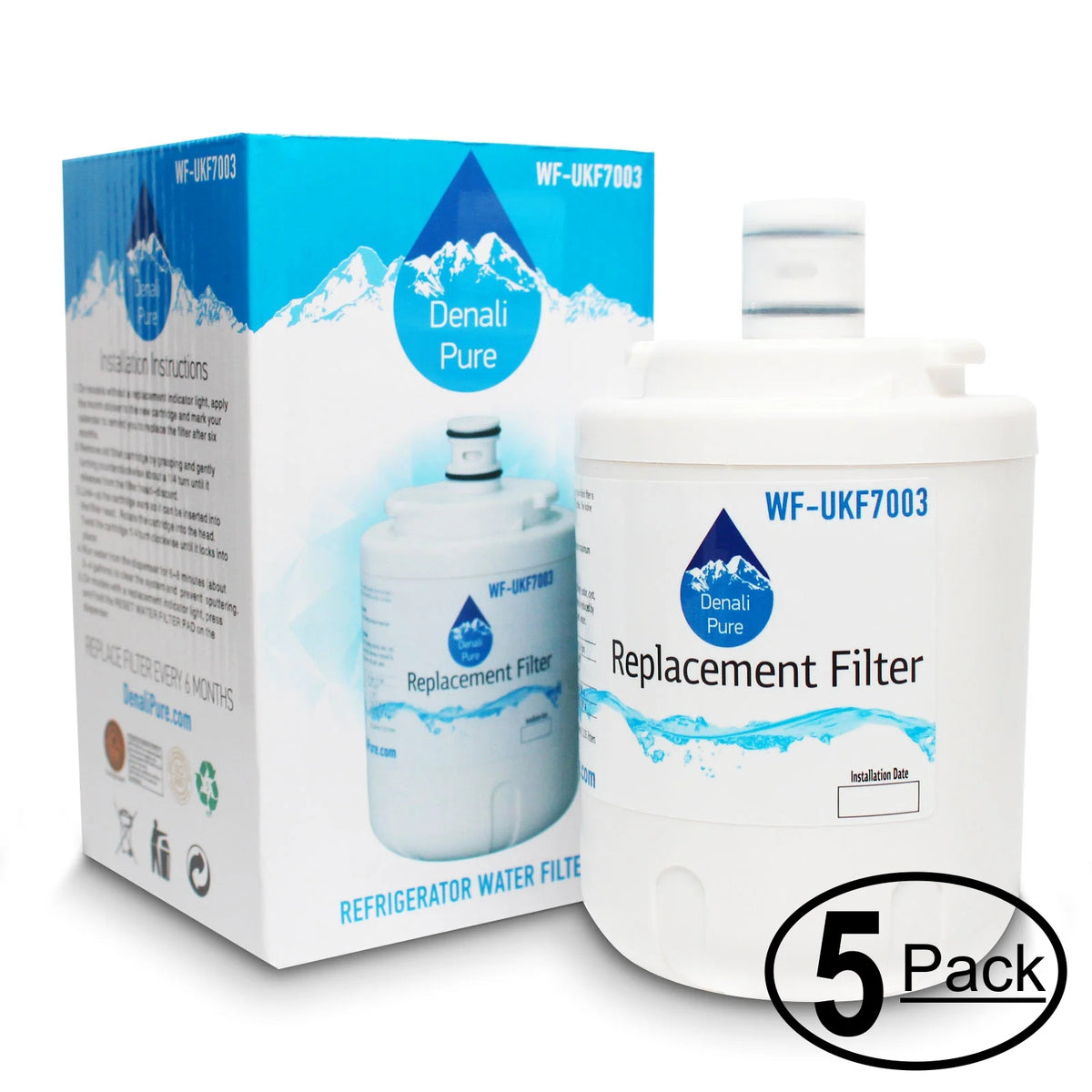 5-Pack Replacement Refrigerator Water Filter Cartridge B770487