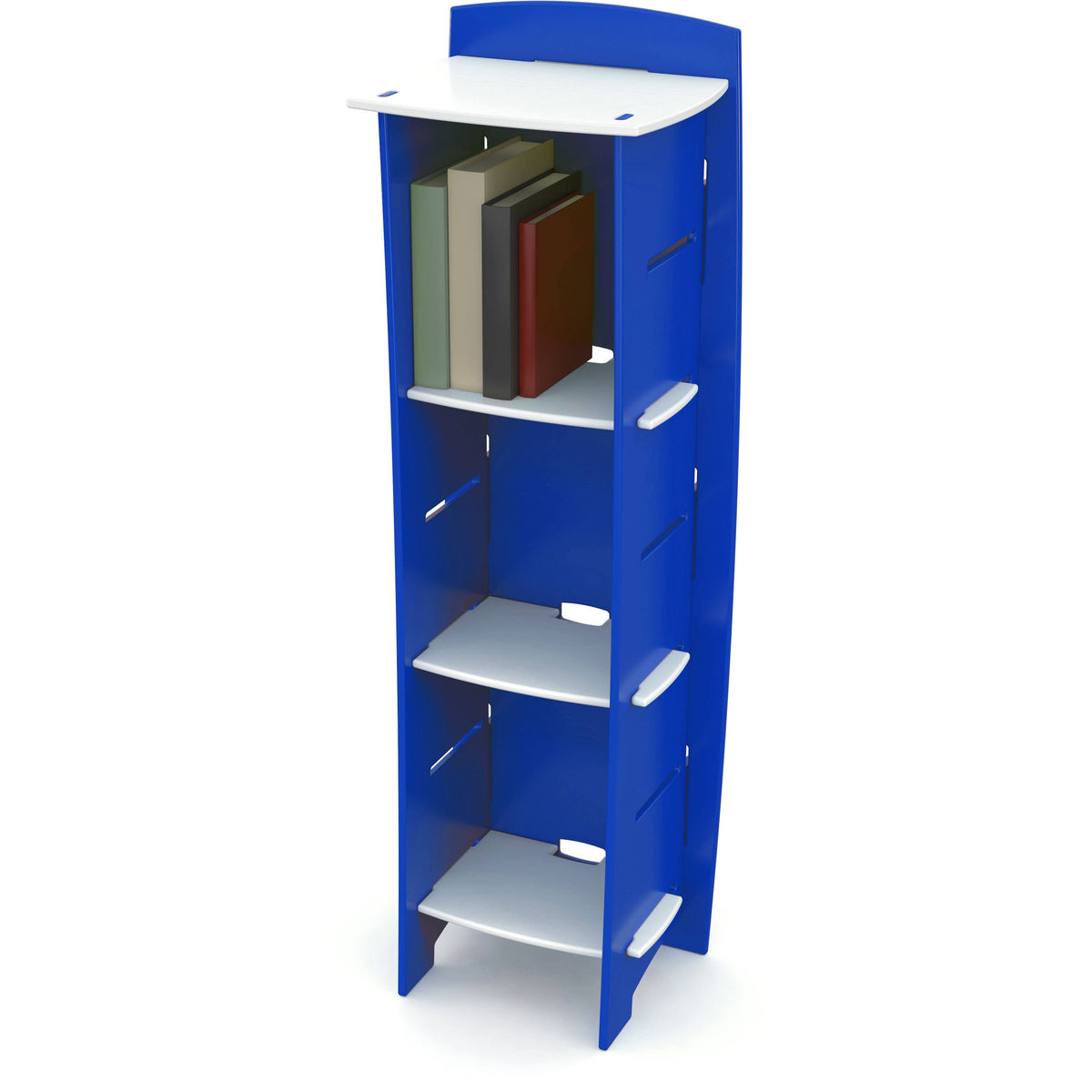 White 3-Shelf Bookcase S927