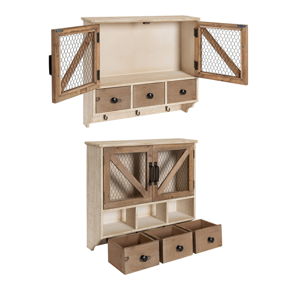 White Wood Wall Cabinet M19806