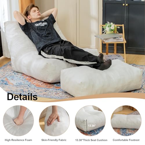 Bean Bag Chair with Ottoman G294