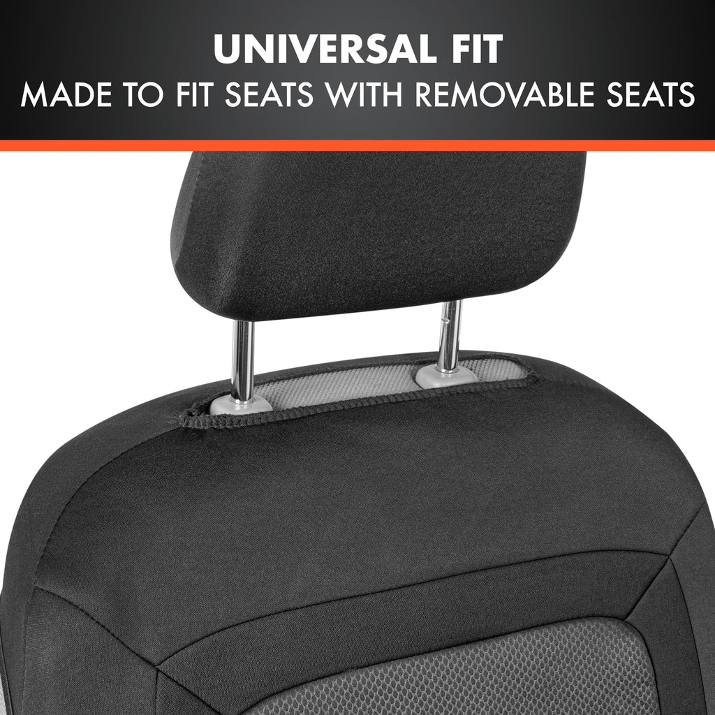 Black Sideless Front Seat Protector Pair V550692
