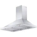 36" Wall Mount Ductless Range Hood with LED Lights Stainless Steel Z605