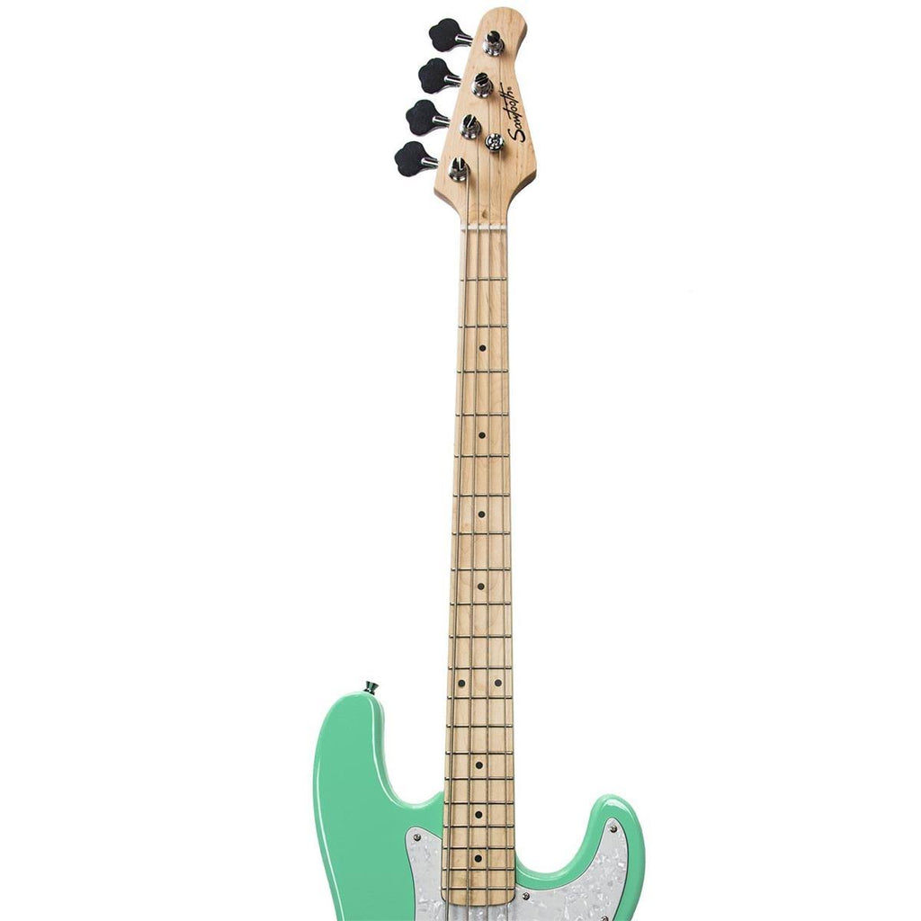 Surf Green Electric Bass Guitar with Pearl Pickguard B342