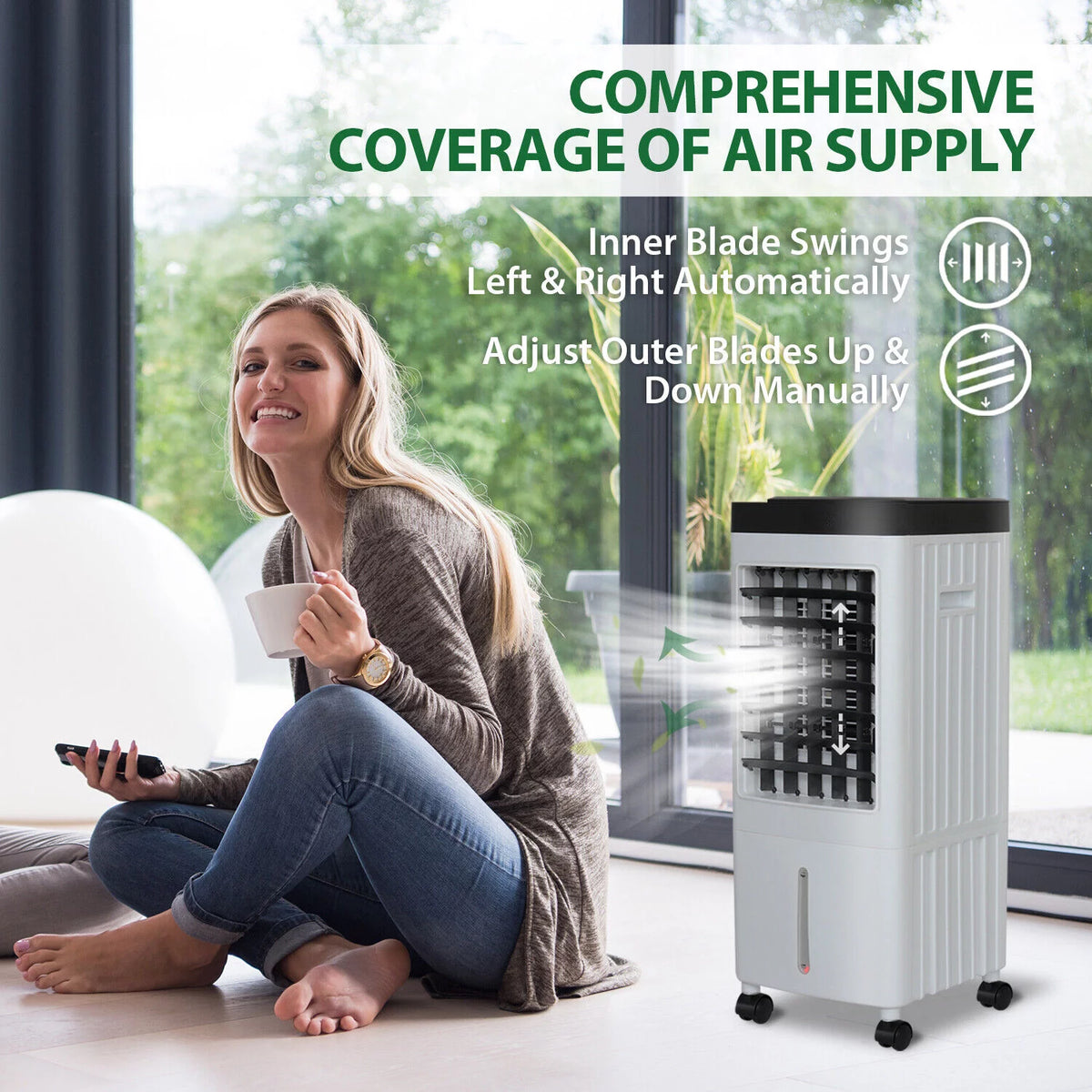 10L Portable Evaporative Cooler Humidifier I131364