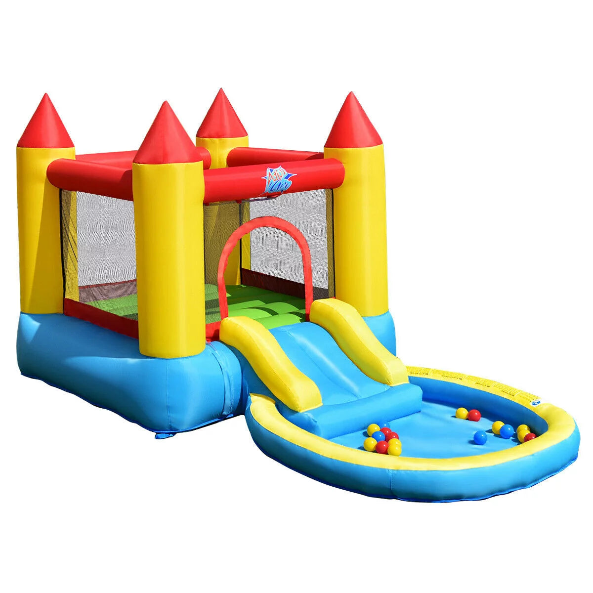 Inflatable Bounce House Slide Jumping Castle Bouncer with Pool and Blower I360