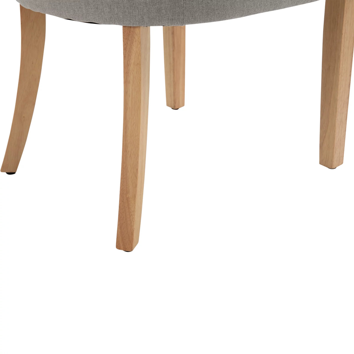 Light Grey Fabric Dining Chairs Set of 2 V170343