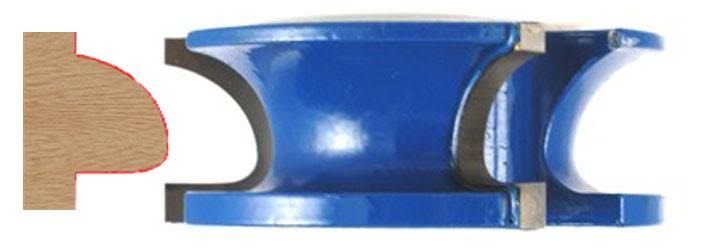 Oval w/ Fillet Router Bit, 1/2x22 Depth V27692