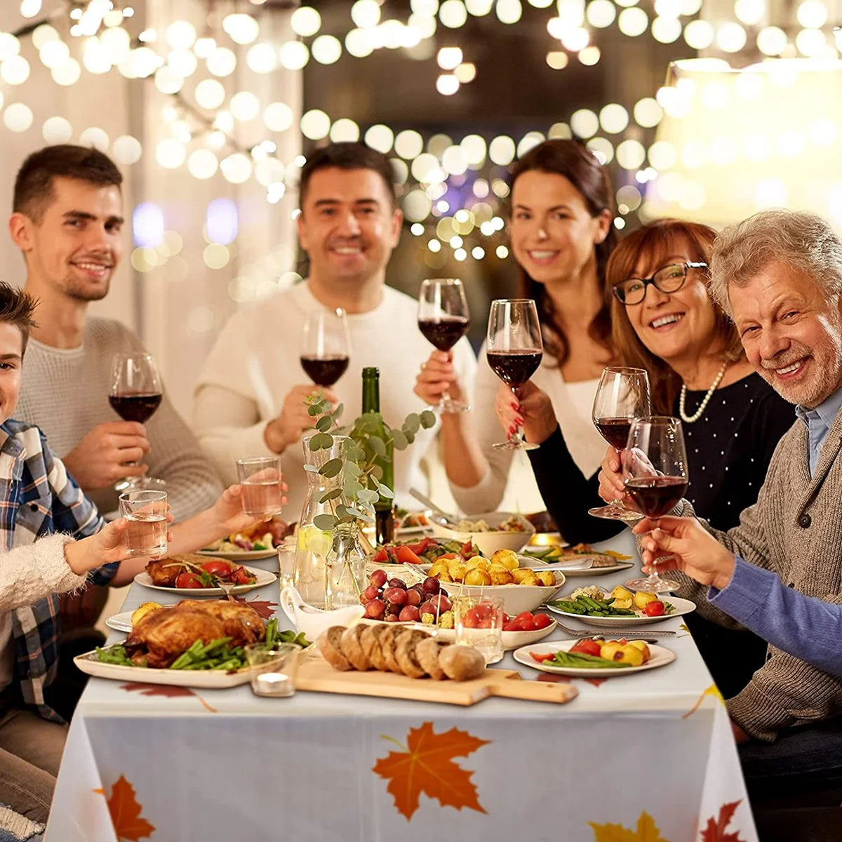 Waterproof Rectangular Plastic Tablecloth S802