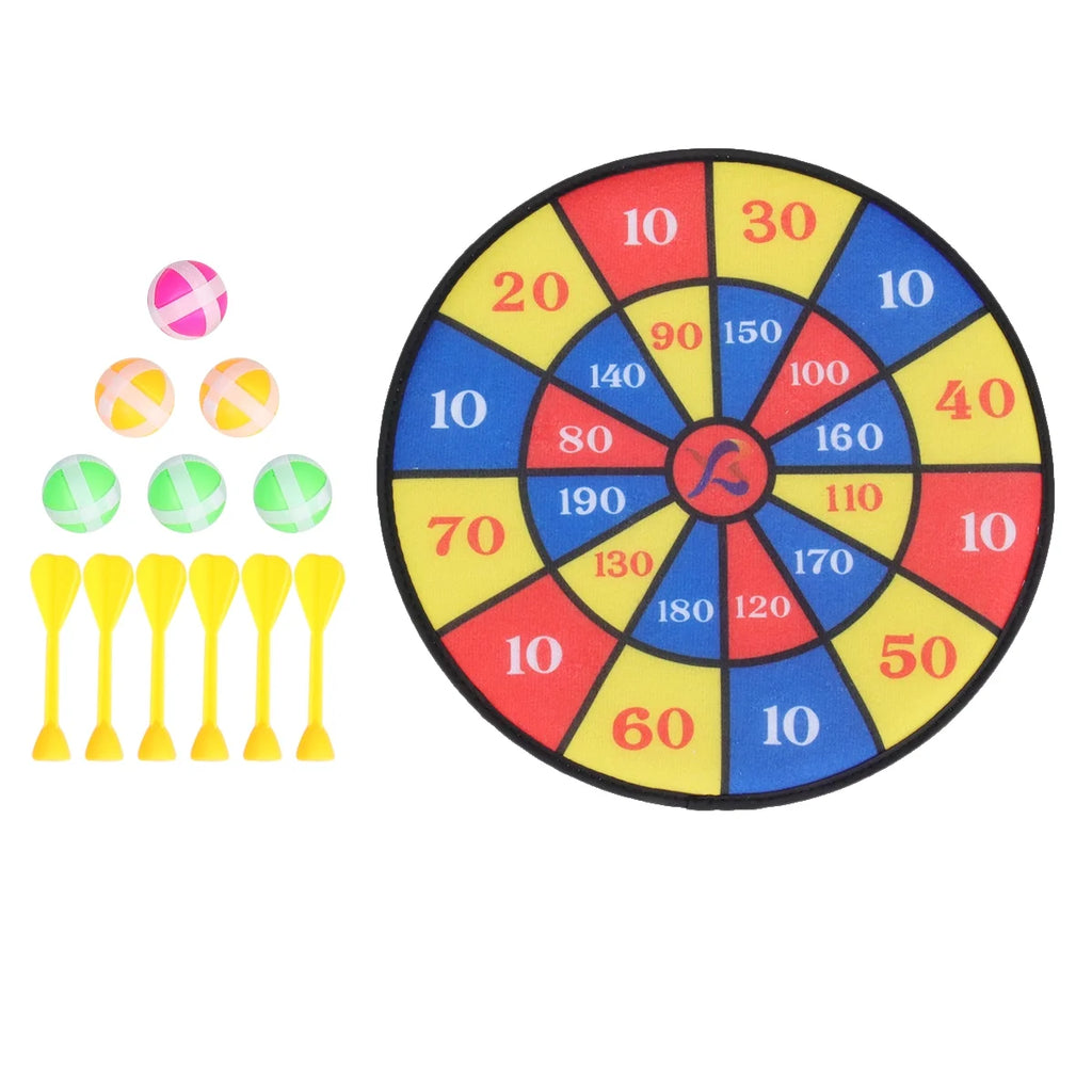 Flocking Dart Board with 4pcs Darts Dartboard Set N768262