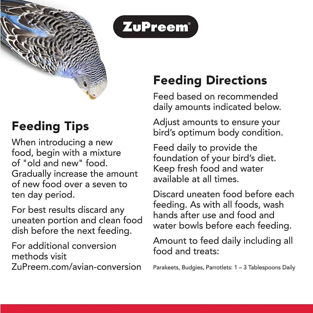 FruitBlend Flavor Bird Food for Small Birds V580
