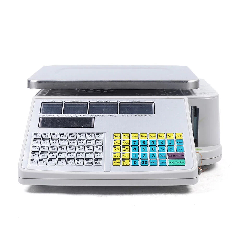Digital Deli Meat Food Computing Retail Price Scale 66LB with Printer C88939