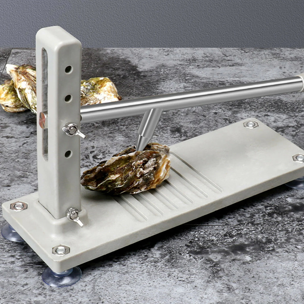 Manual Oyster Clam Shucker Stainless Opener Tool with 2 Blade Q593