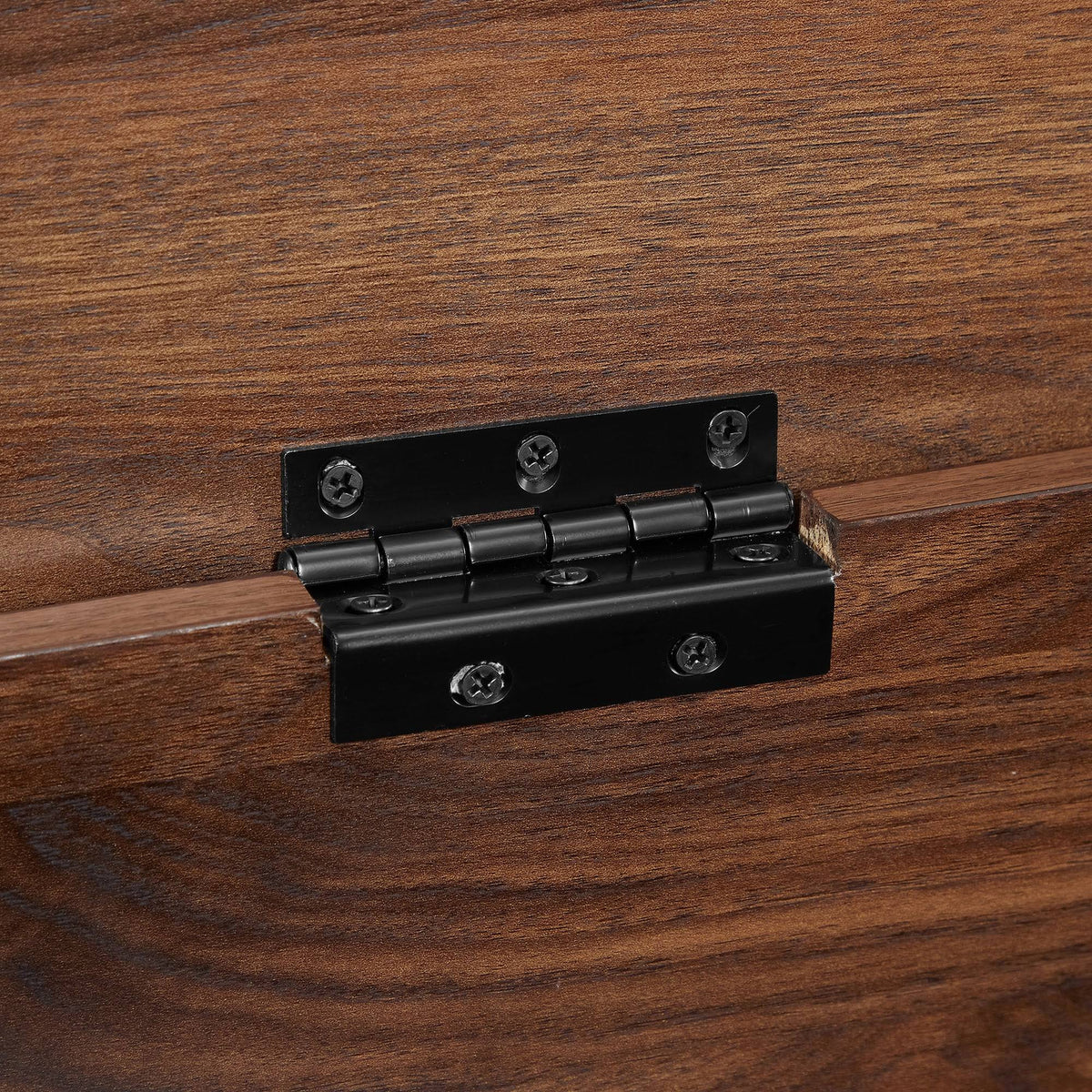 Dark Walnut Lift-Top Storage Bench I984