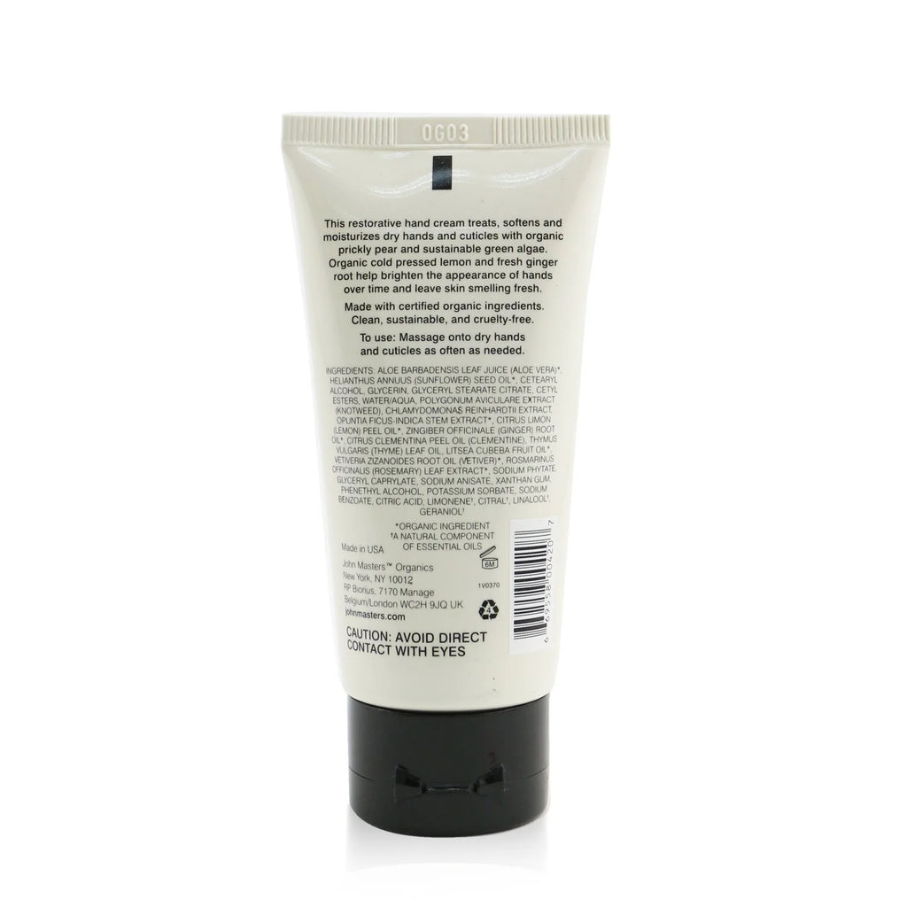 Hand Cream With Lemon & Ginger 60ml Q130674