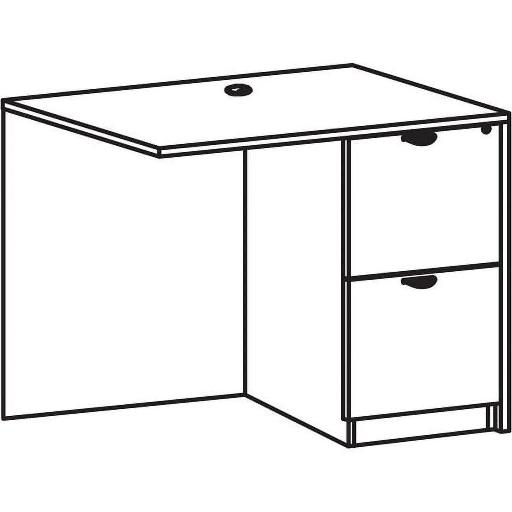 24 x 42 in. Gray Elm Laminate Desk Unit C7180