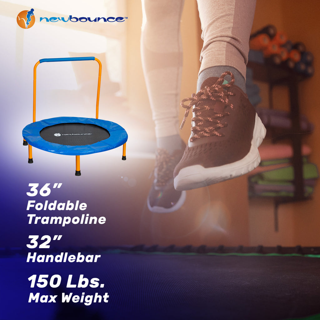 Foldable Mini Trampoline with Handlebar Z806