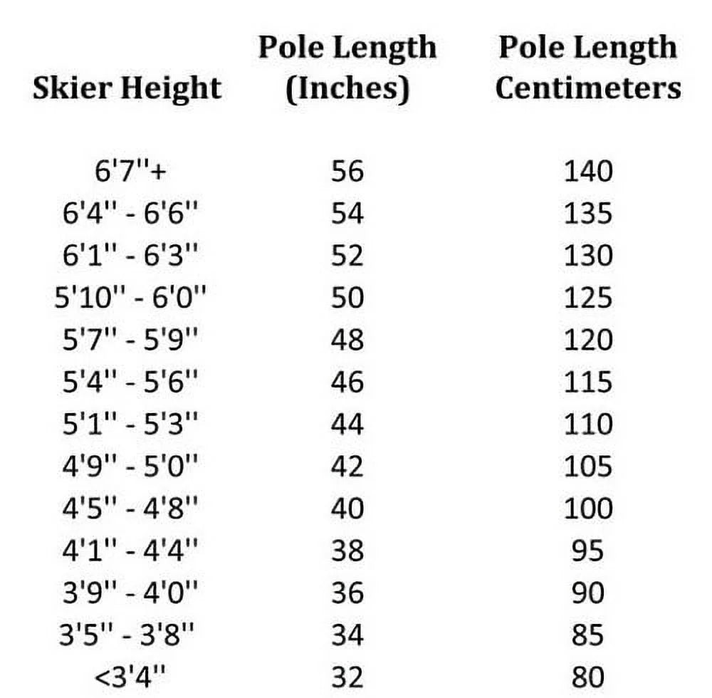 White/Black Alpine Downhill Ski Poles V29926