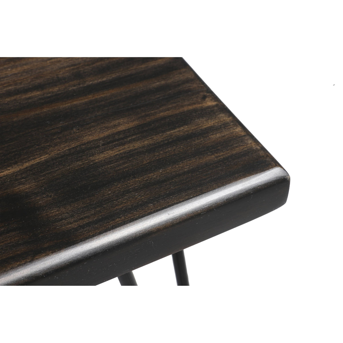 Rustic White Wood Bench K266