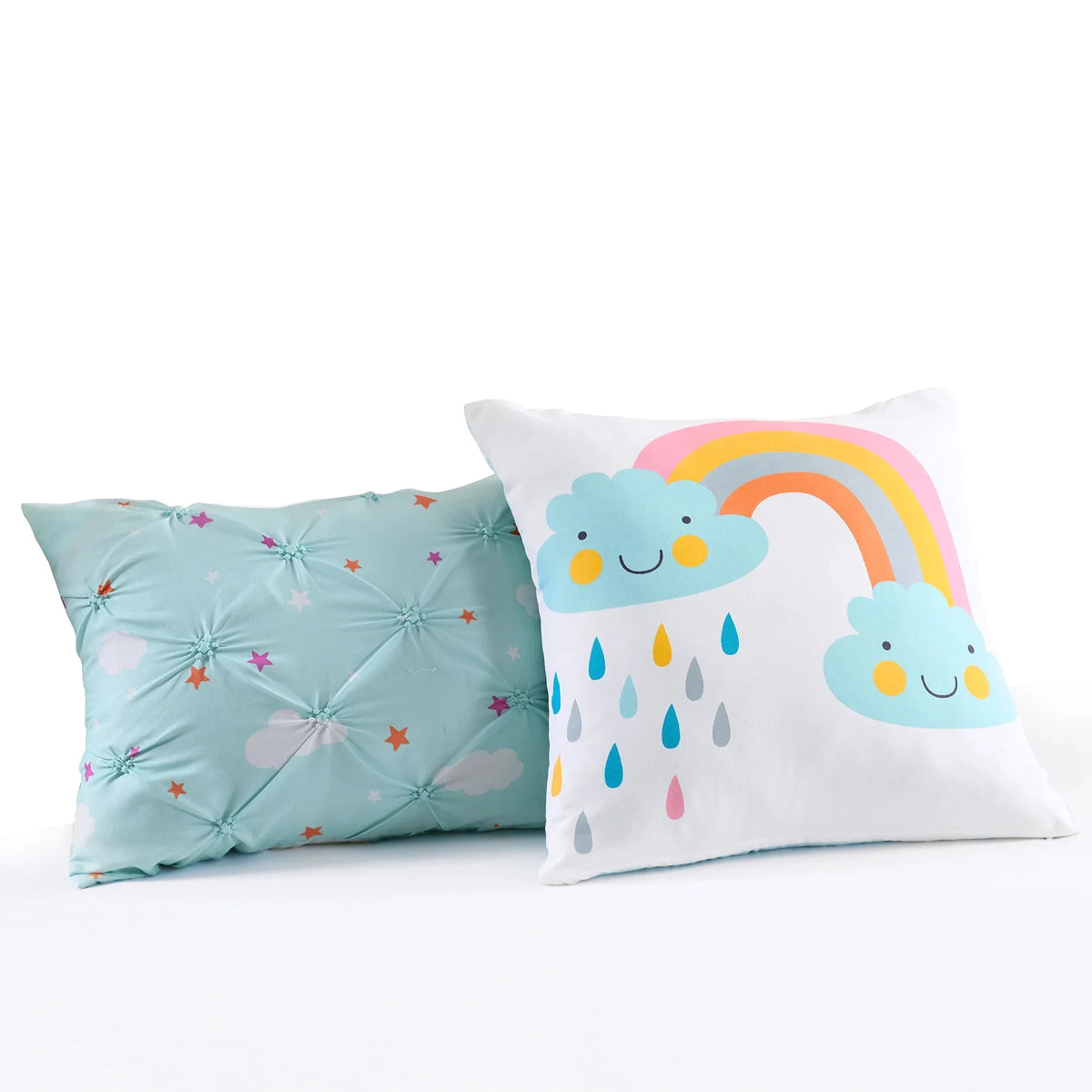 Reversible Animal Print Quilt, Twin, White/Multi, 4-Pc Set F3790