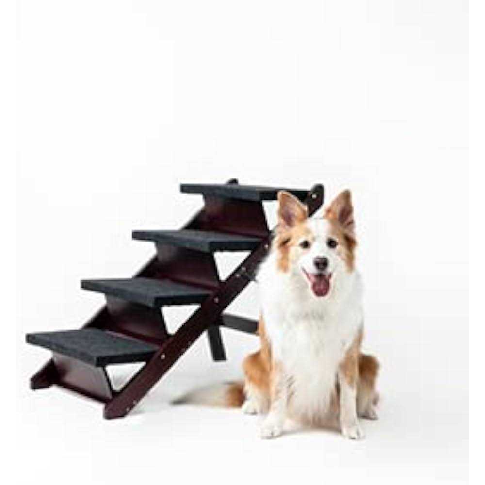 Foldable 4 Levels Wooden Pet Stairs & Ramp R959