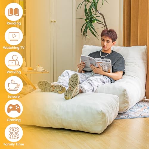 Bean Bag Chair with Ottoman G294