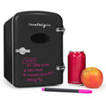 Black 6-Can Personal Cooling and Heating Refrigerator with Carry Handle I65327