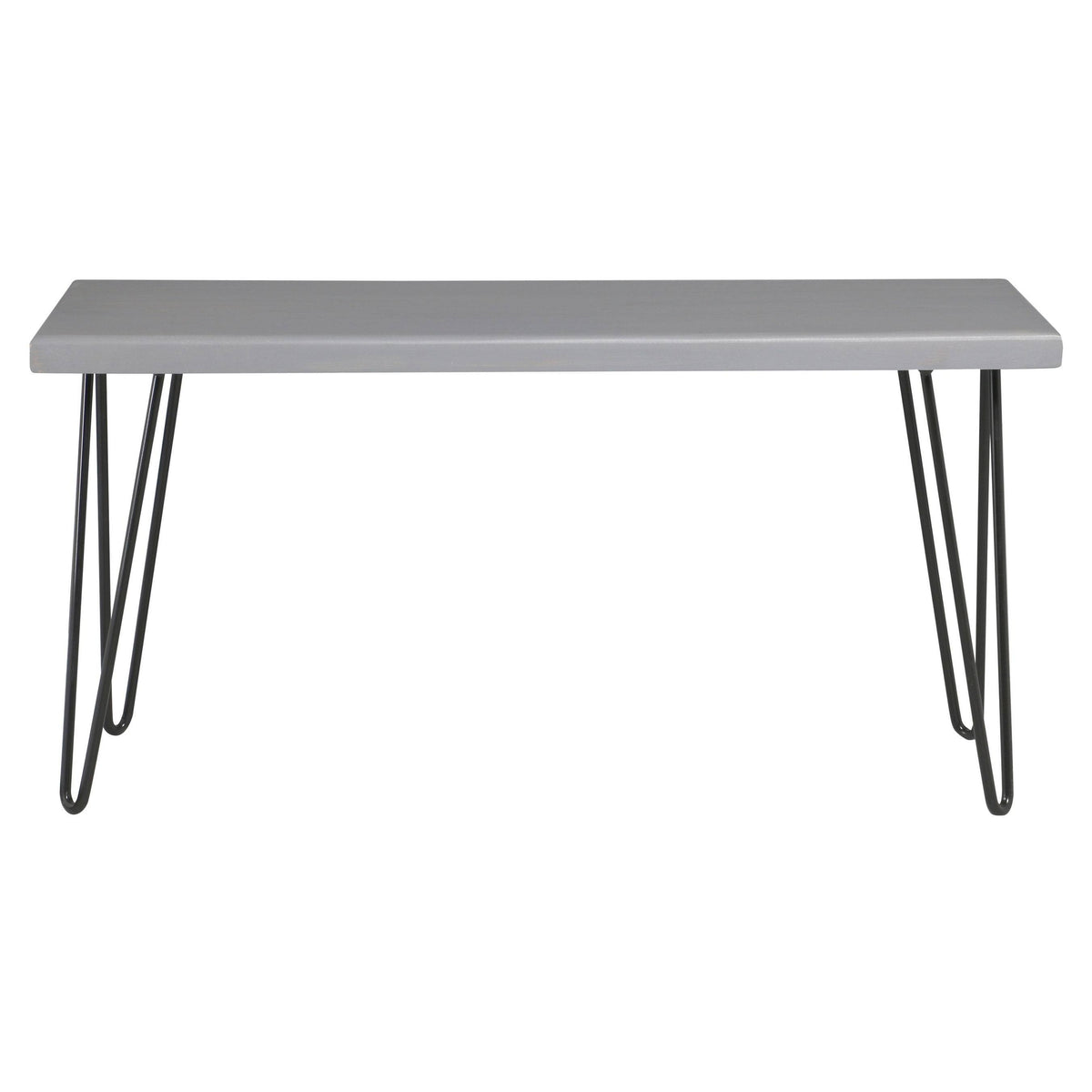 Rustic White Wood Bench K266