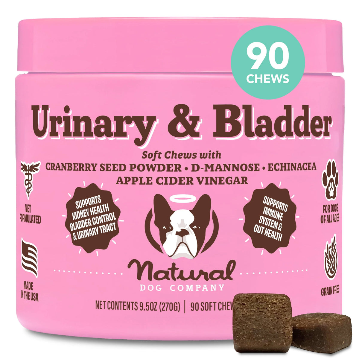 Cranberry Supplement for Dogs 90 Soft Chews G871903
