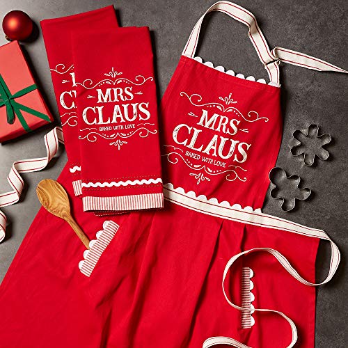 Cotton Apron and Dishtowel Set, 3 Count D682
