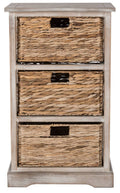 Wicker Basket Storage Side Table A218033