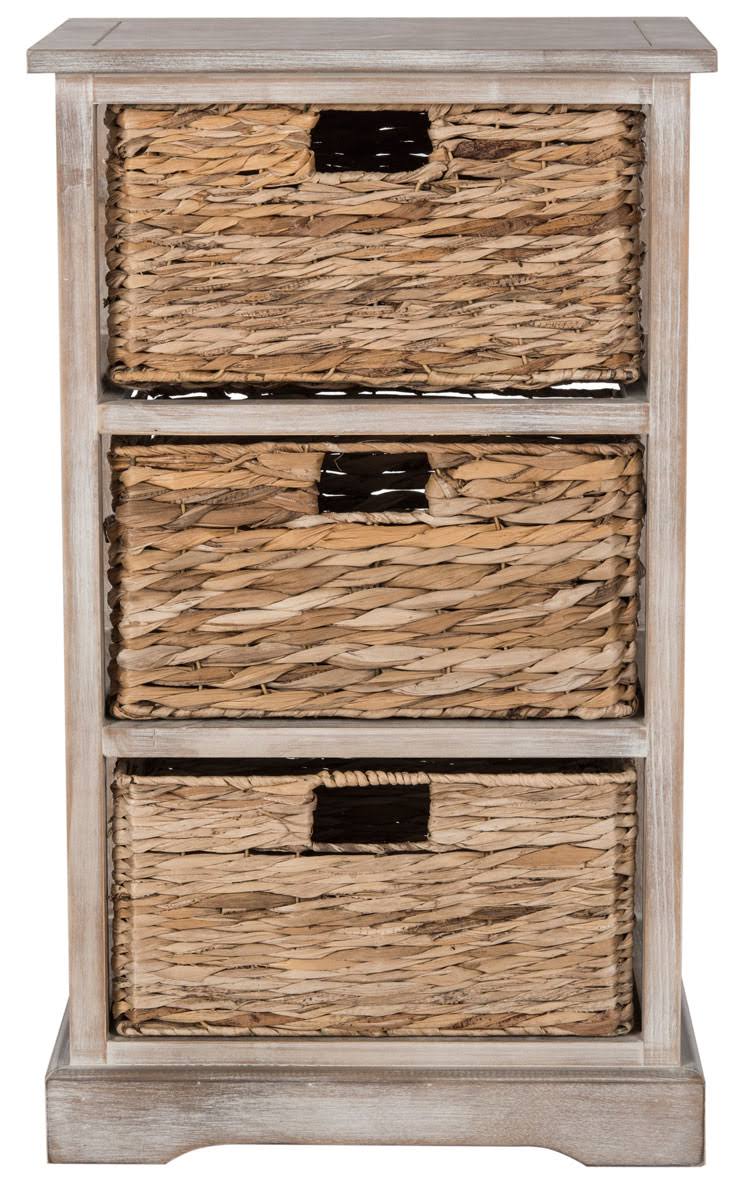 Wicker Basket Storage Side Table A218033