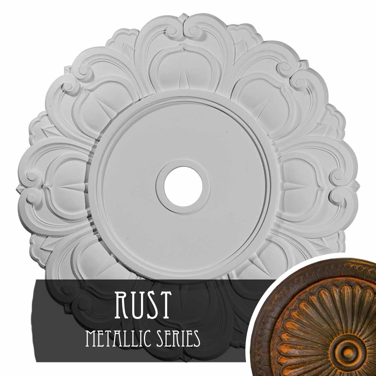 Rust Angel Ceiling Medallion H476