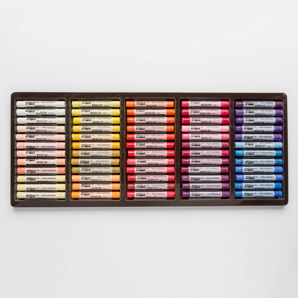 Soft Pastels Set of 120 Wooden Case T35056