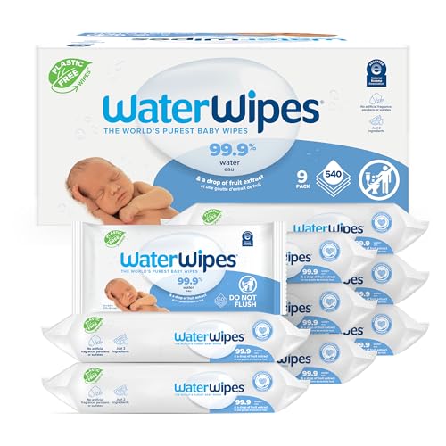 Plastic-Free Unscented Baby Wipes, 60 Count (Pack of 12) F364
