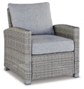 Light Gray Lounge Chair with Cushion L96532