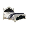 Queen Upholstered Poster Bed W9793
