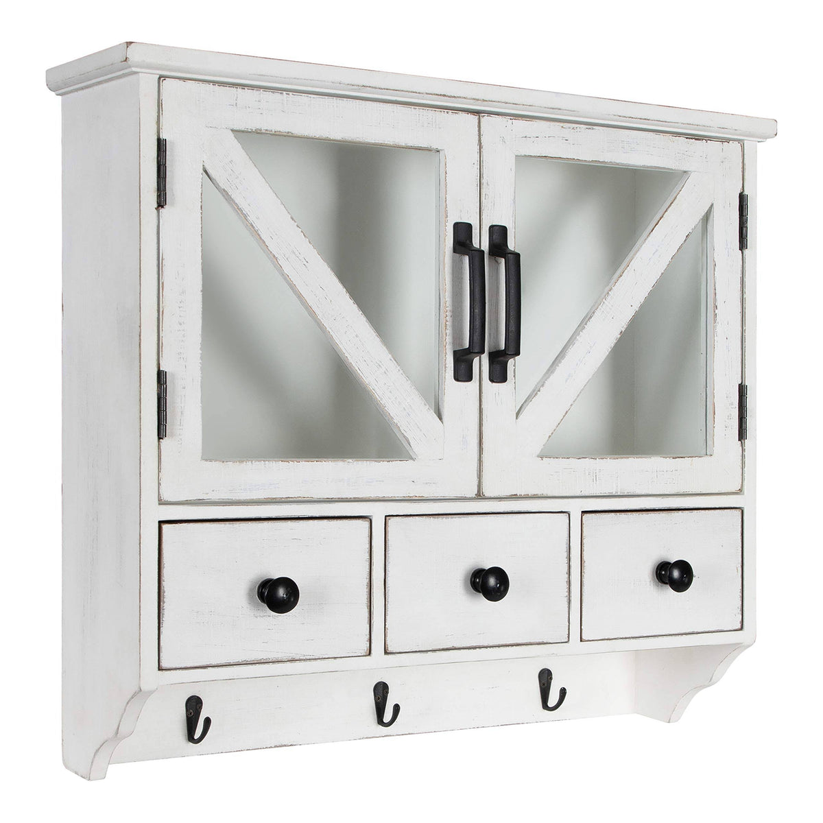 White Wood Wall Cabinet M19806