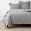 Gray Multi Twin Percale Duvet Cover W6298