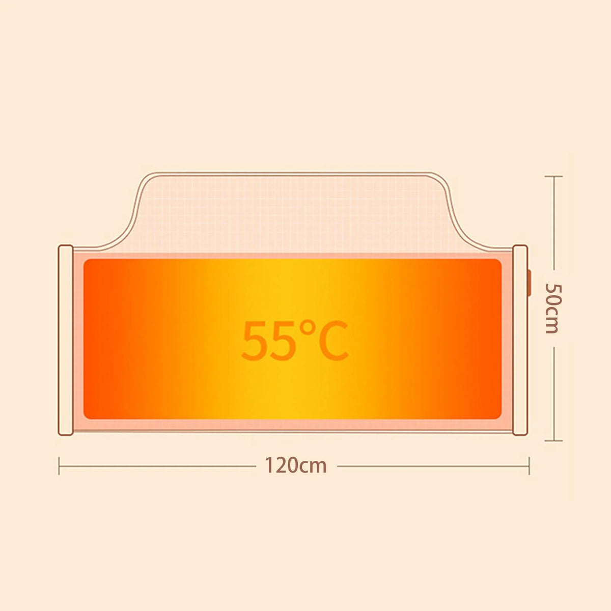 Electric Panel Heater Foot Warmer D7365