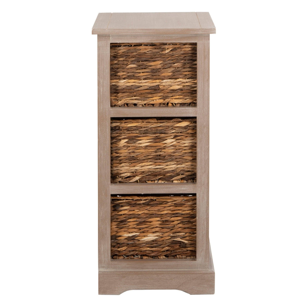 Wicker Basket Storage Side Table A218033