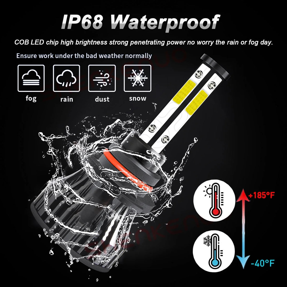 9005 H11 LED Headlight Bulbs 6x Bulbs Combo X742997