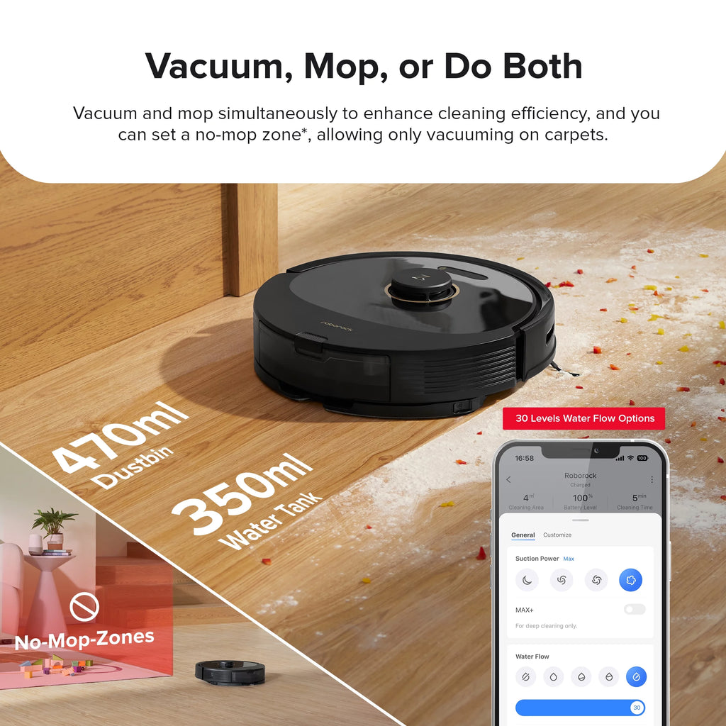 Robot Vacuum and Mop with Self-Emptying Z963