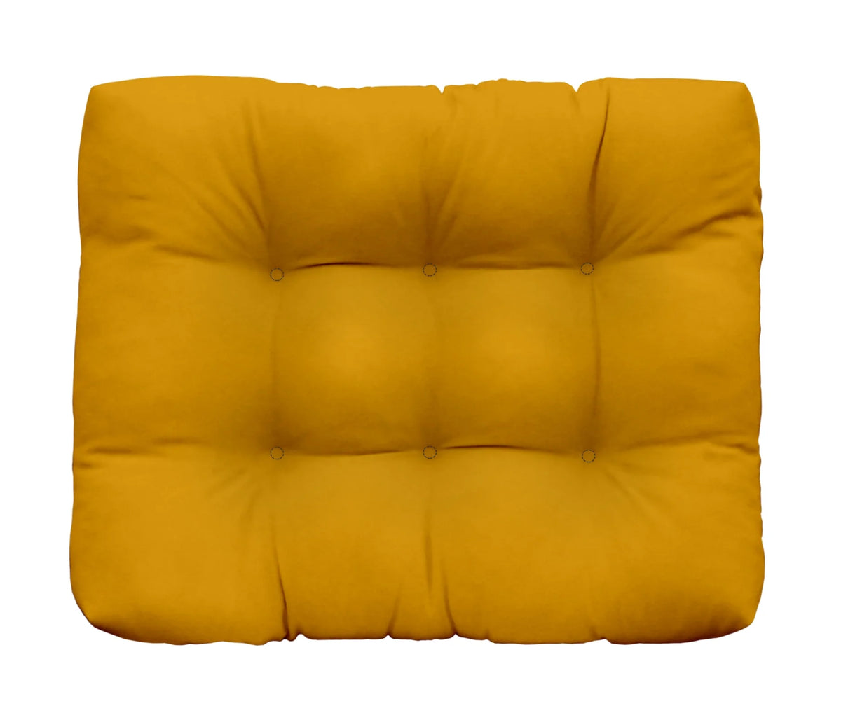 Canvas Sunflower Yellow Tufted Ottoman Replacement Cushion F159730