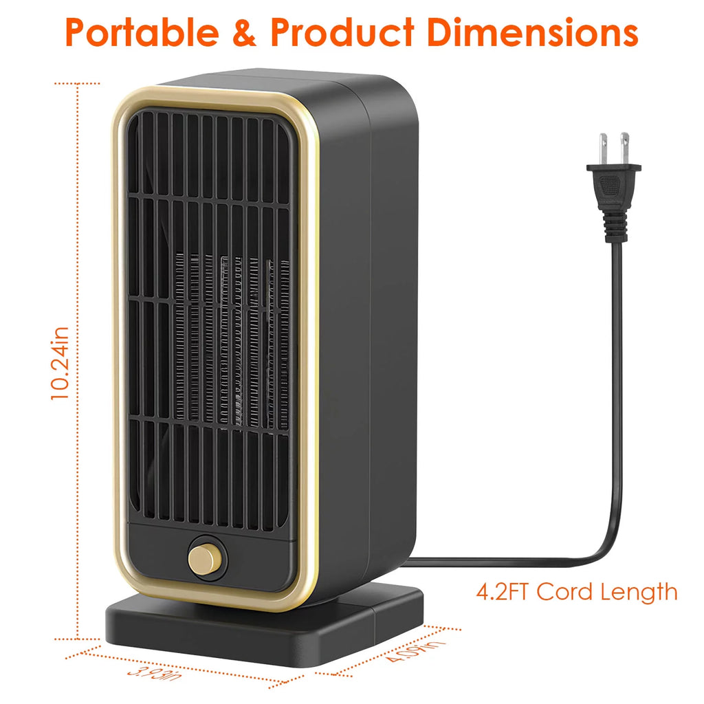 500W PTC Ceramic Electric Space Heater H376252