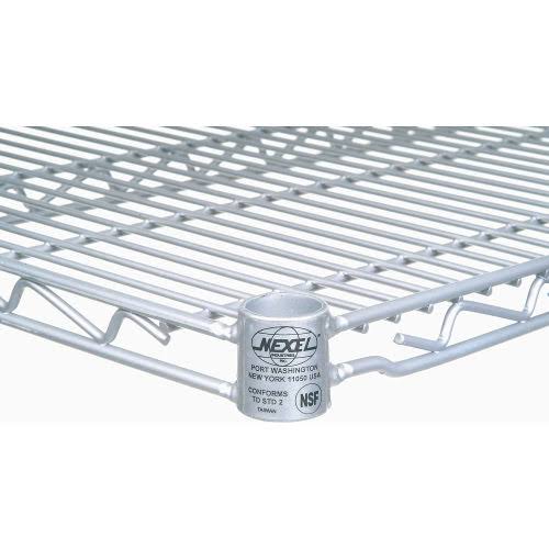 4 Tier Silver Epoxy Wire Shelving Starter Unit I631346