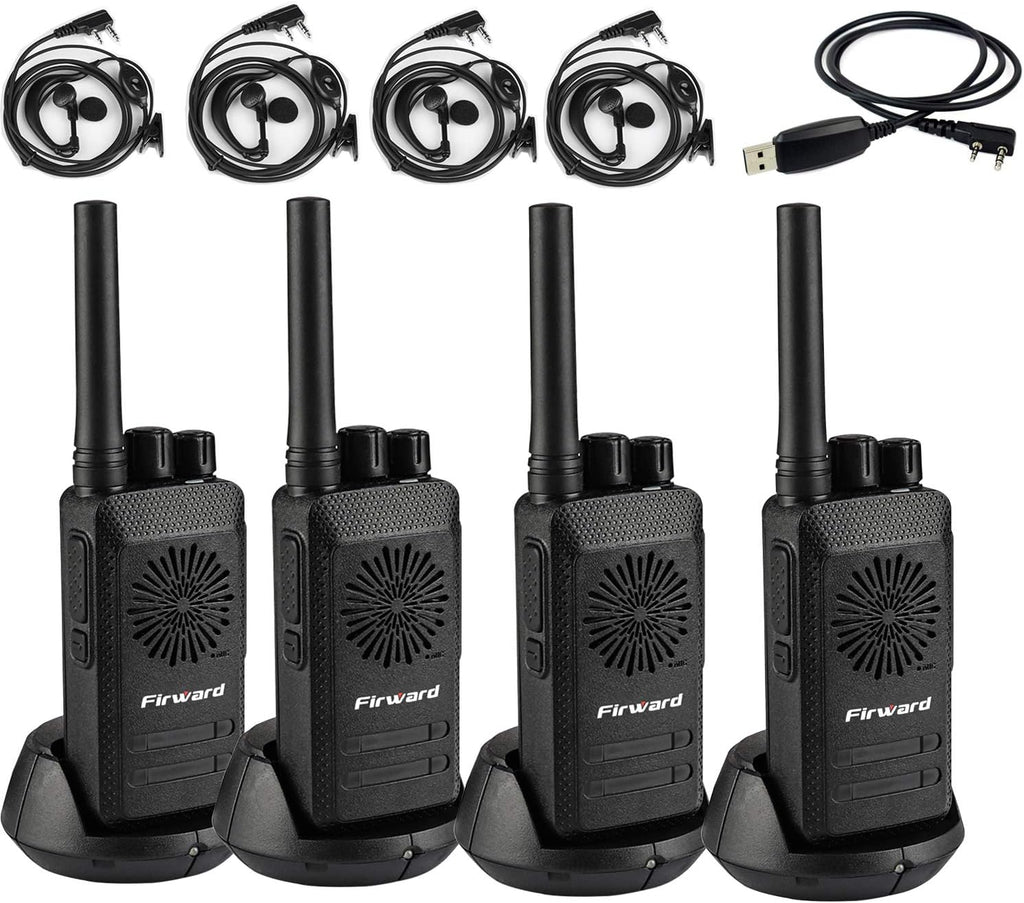 Rechargeable Walkie Talkies Two Way Radios 2 Pack with Programming Cable W69315