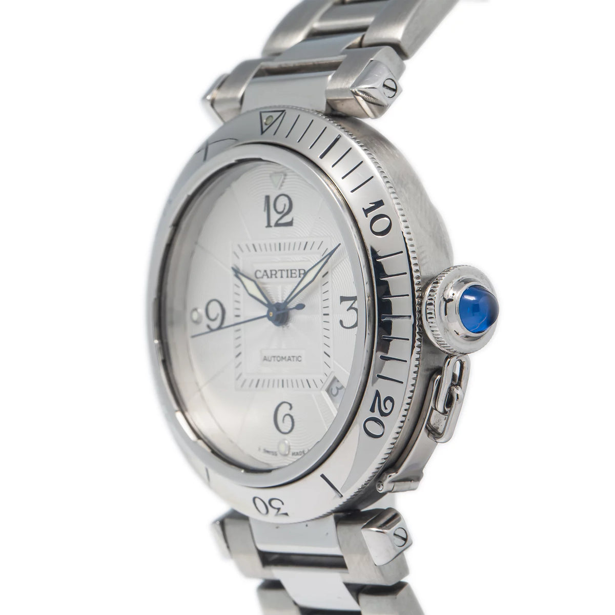 Stainless Steel Date Silver Dial Automatic Watch 38mm O668034