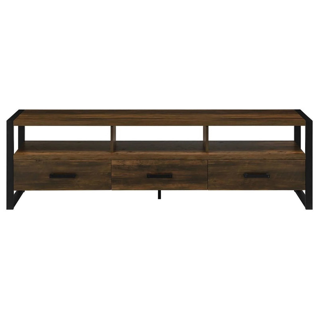 3-Drawer Farmhouse Wood TV Stand W758318