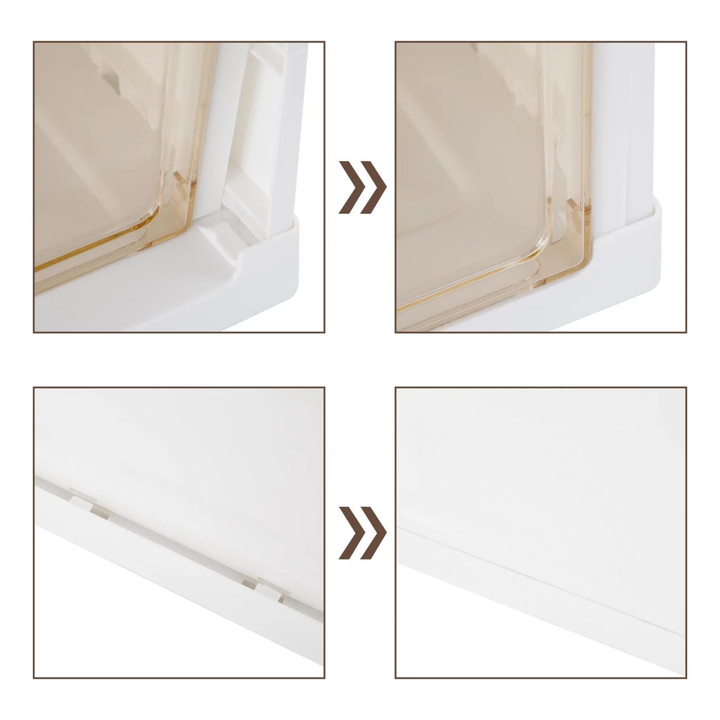 Shoes Box Organizer Containers with Lids F80106