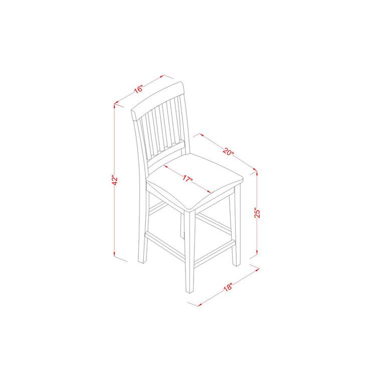 5-Pc Counter Height Table Set C19921